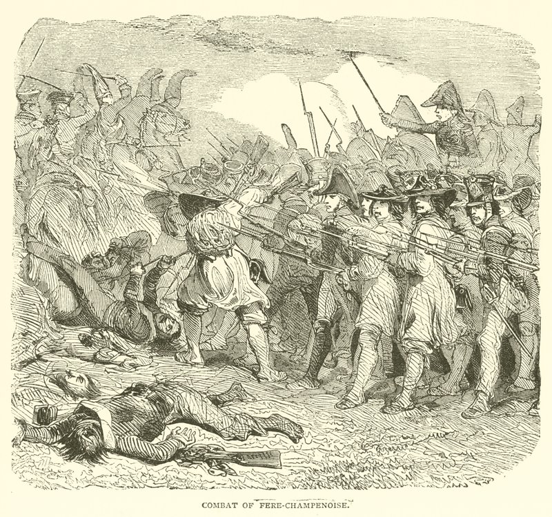 Combat de Fère-Champenoise (gravure) - French School