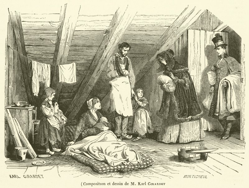 Composition et dessin de M Karl Girardet - French School
