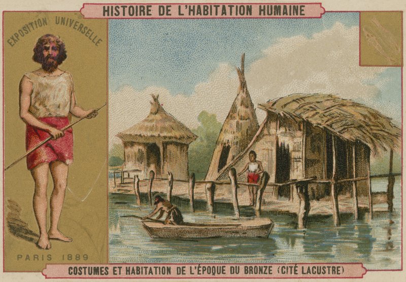 Costume et habitations lacustres de l