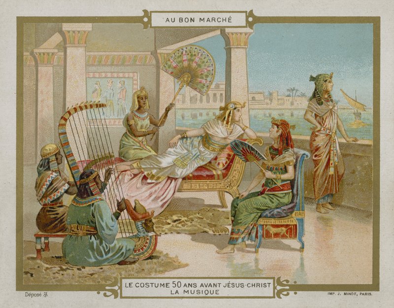 Costume de 50 av. J.-C. : musique - French School