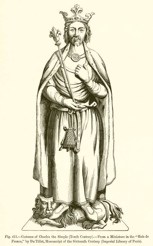 Costume de Charles le Simple - French School