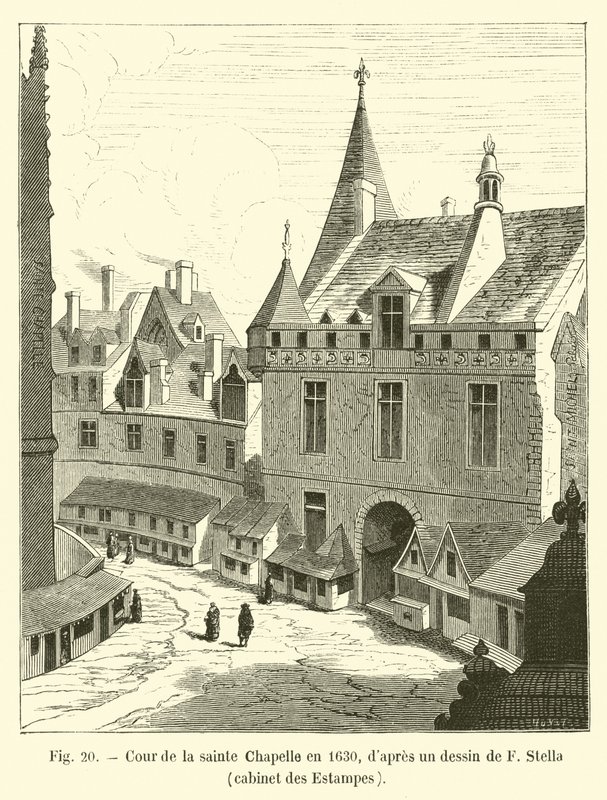 Cour de la Sainte-Chapelle en 1630, d