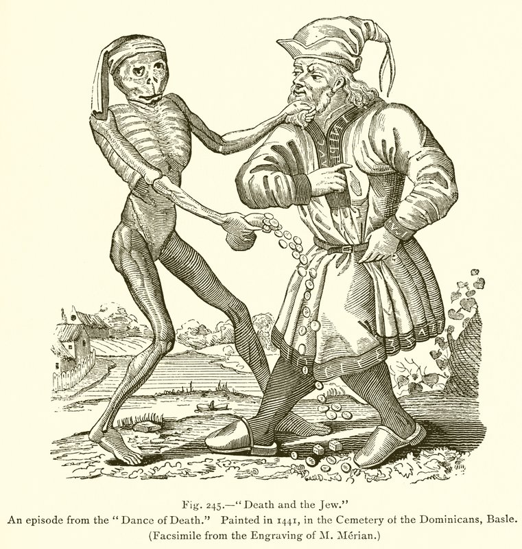 La mort et le Juif - French School