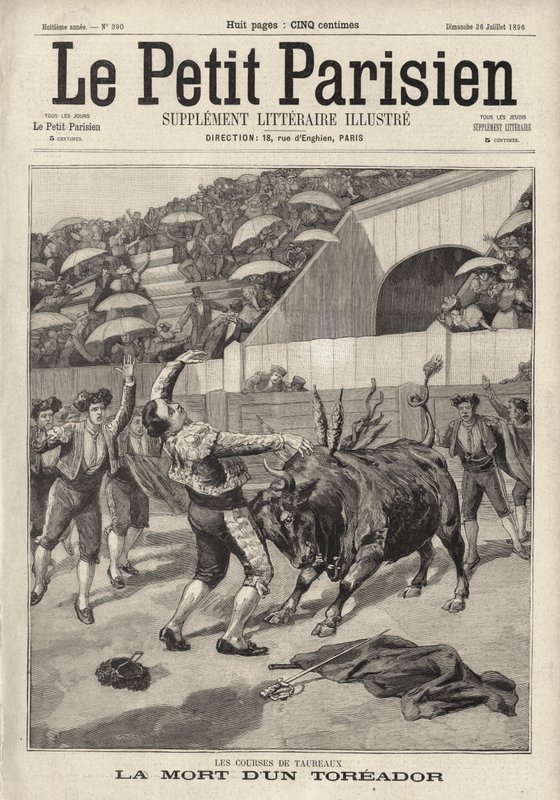 Mort du torero espagnol El Tito, Perpignan, France - French School