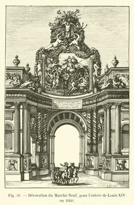 Décoration du Marché-Neuf, pour l