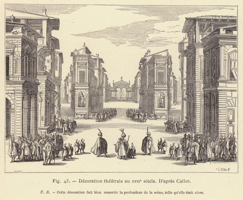 Décoration théâtrale au XVIIe siècle - French School