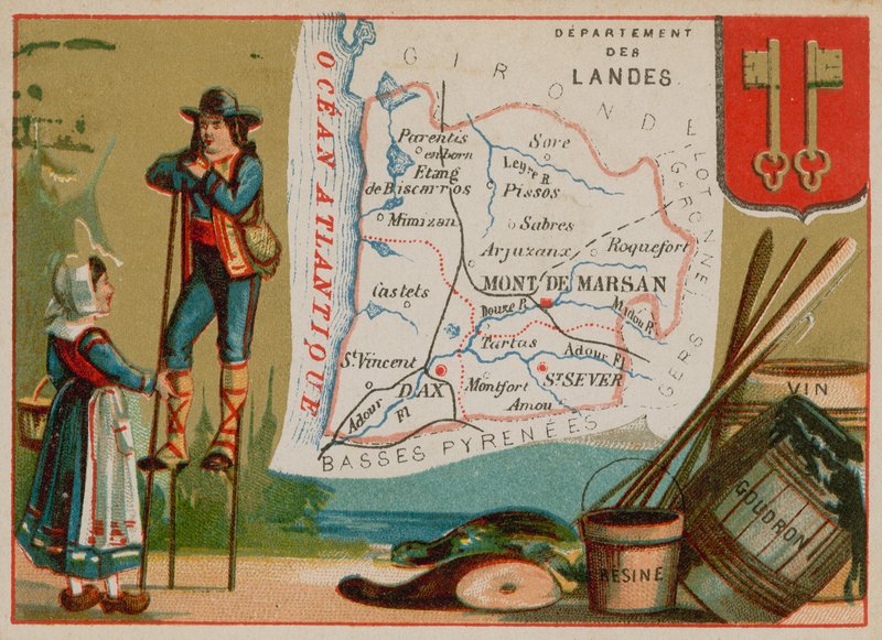 Département des Landes dans le sud de la France - French School