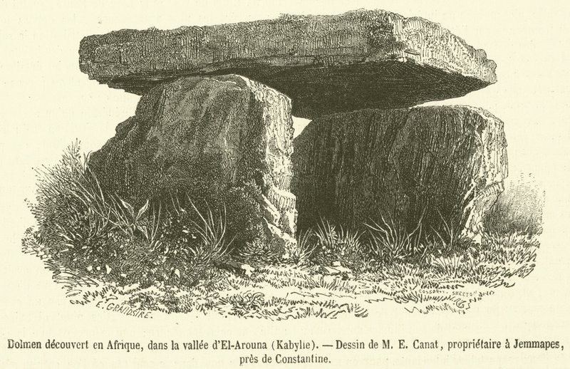 Dolmen découvert en Afrique, dans la vallée d