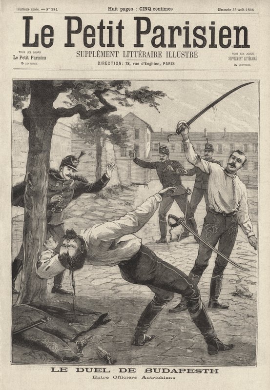 Duel entre deux officiers de l