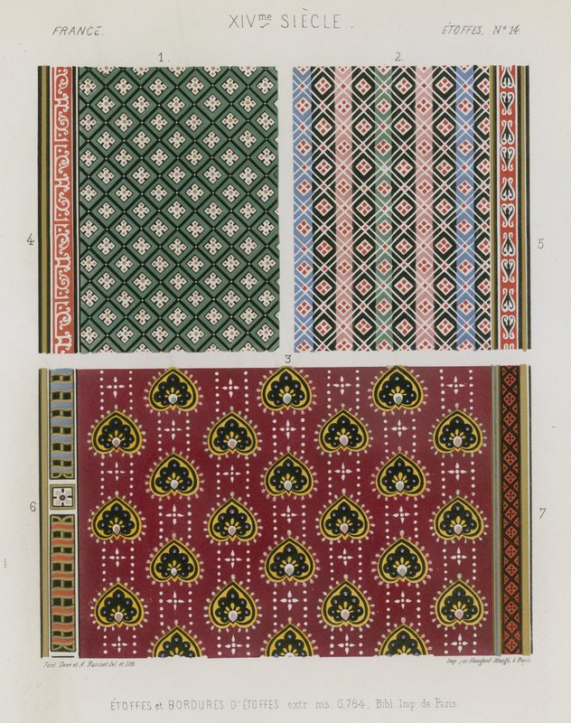Tissus brodés de la France du XIVe siècle - French School
