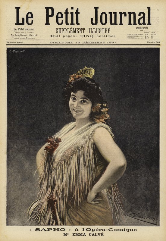 Emma Calvé dans Sappho à l