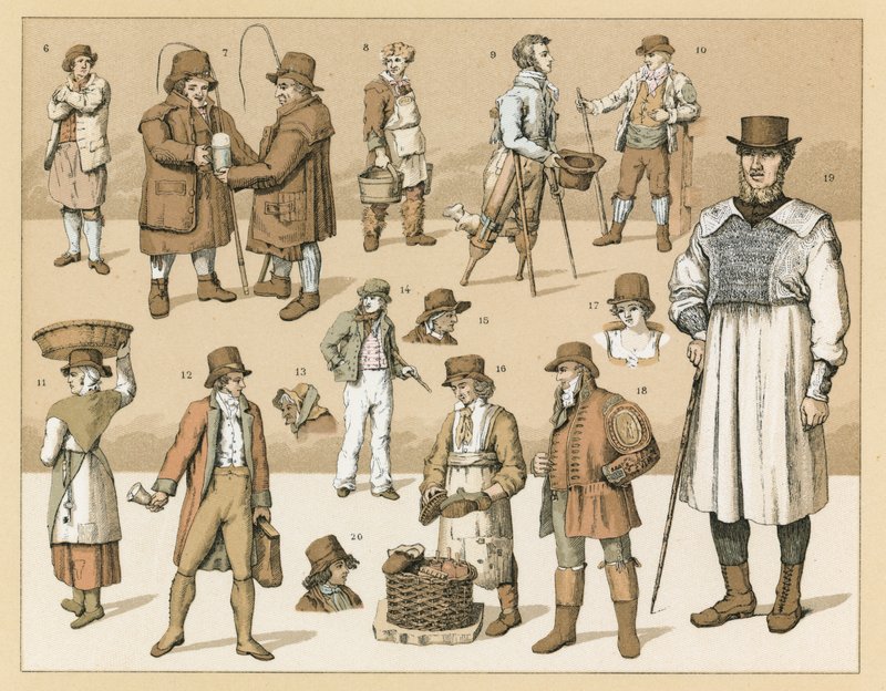 Costume anglais - French School