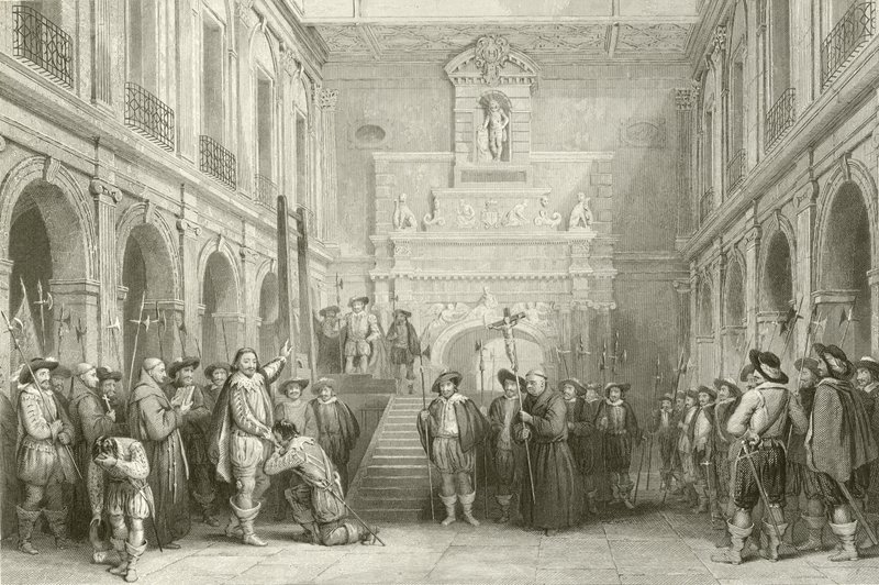Exécution de Montmorenci dans la cour de l