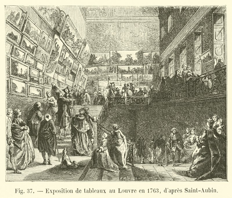 Exposition de tableaux au Louvre en 1763, d