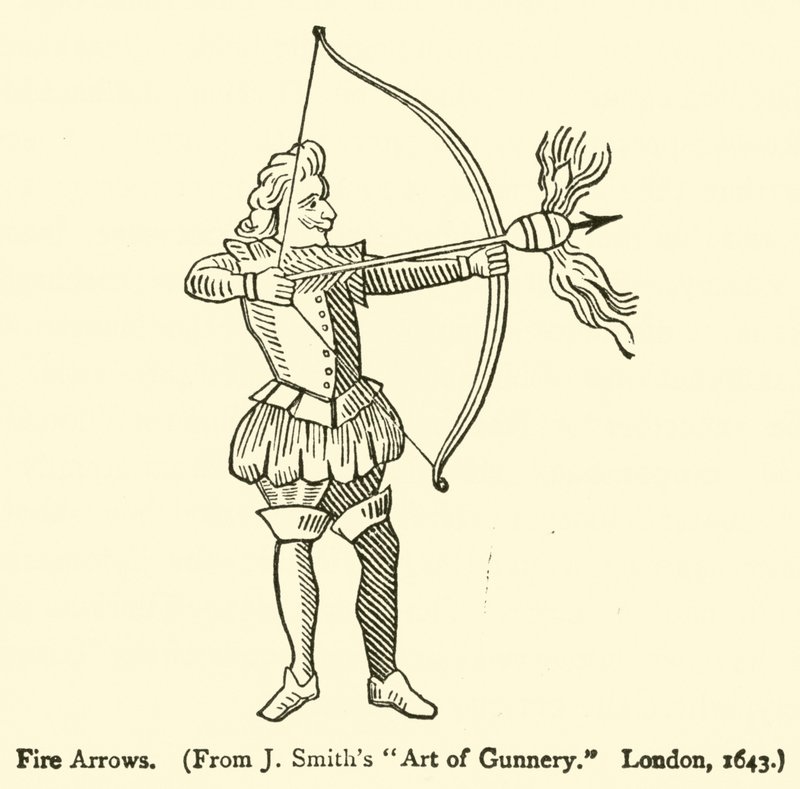 Flèches enflammées - French School