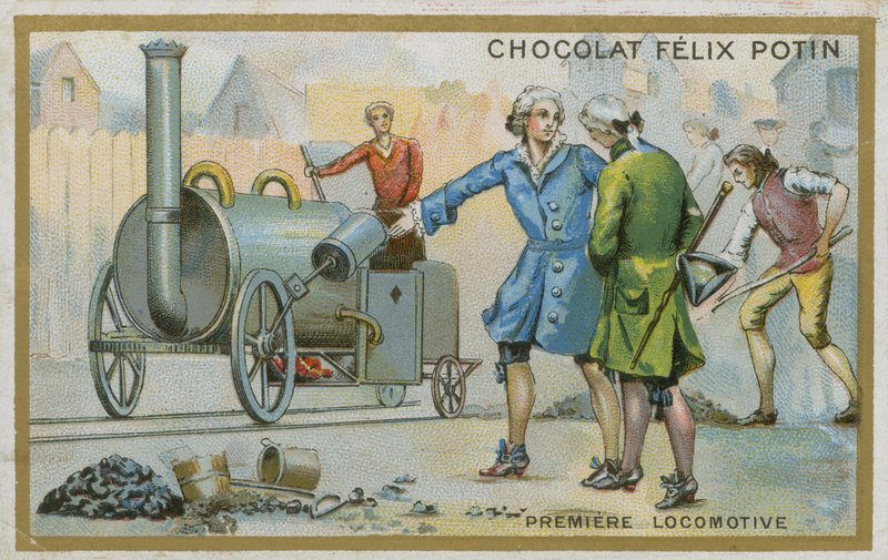 Première locomotive - French School