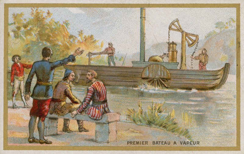 Premier bateau à vapeur - French School