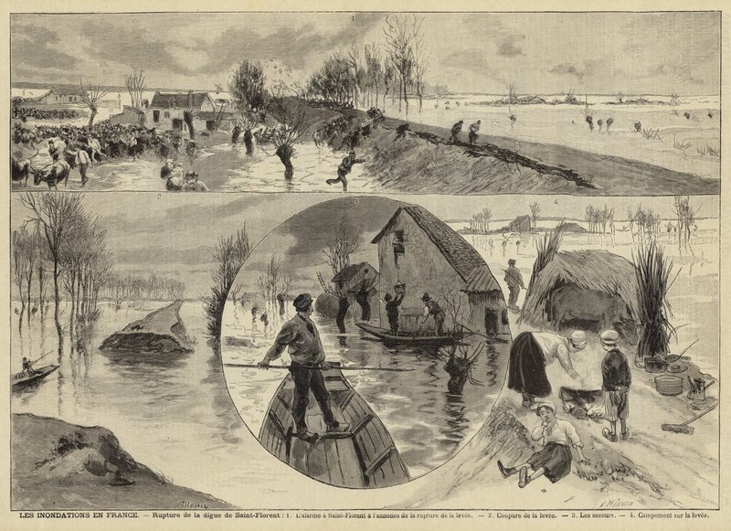 Inondations en France, 1897 - French School
