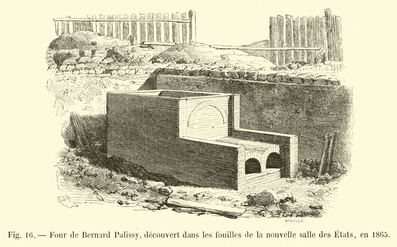 Four de Bernard Palissy, découvert dans les fouilles de la nouvelle salle des États, en 1865 - French School
