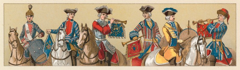 Costume du XVIIIe siècle en France - French School