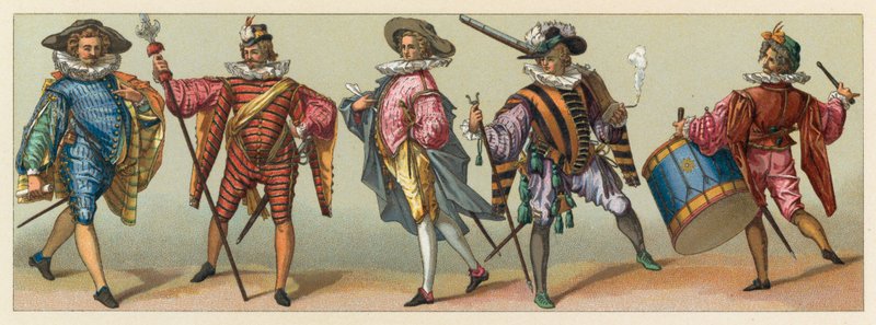 Costume français du XVIe siècle - French School