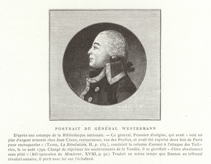 François Joseph Westermann, homme politique et général des guerres révolutionnaires françaises - French School