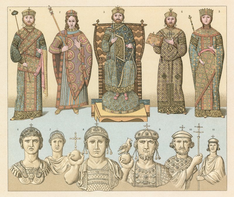 Costume byzantin franc - French School