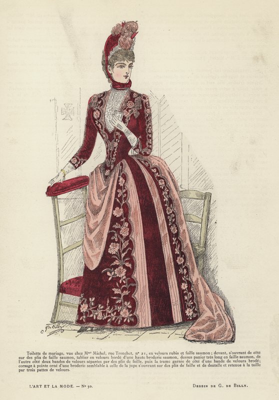 Planche de mode française, 1885-86 - French School