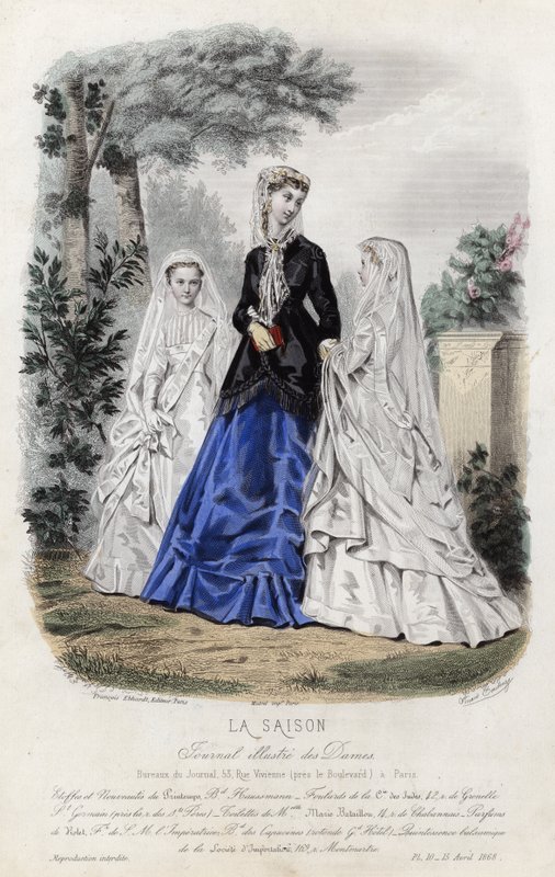 Planche de mode française, fin du XIXe siècle - French School
