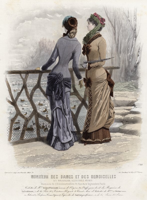Planche de mode française, fin du XIXe siècle - French School