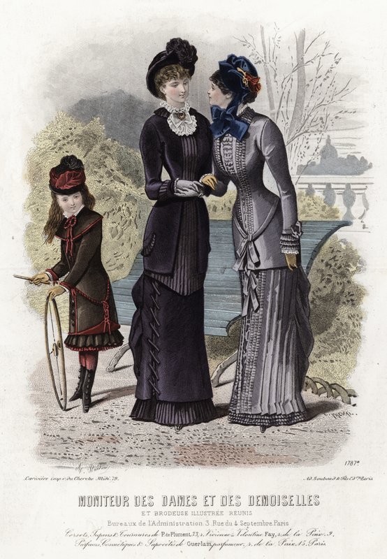 Planche de mode française, fin du XIXe siècle - French School
