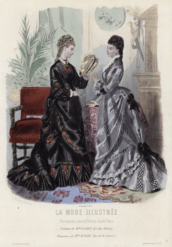 Planche de mode française, fin du XIXe siècle - French School