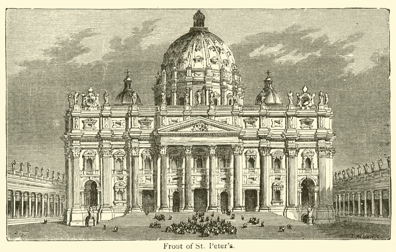 Façade de Saint-Pierre - French School