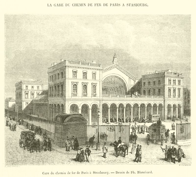 Gare du chemin de fer de Paris à Strasbourg - French School