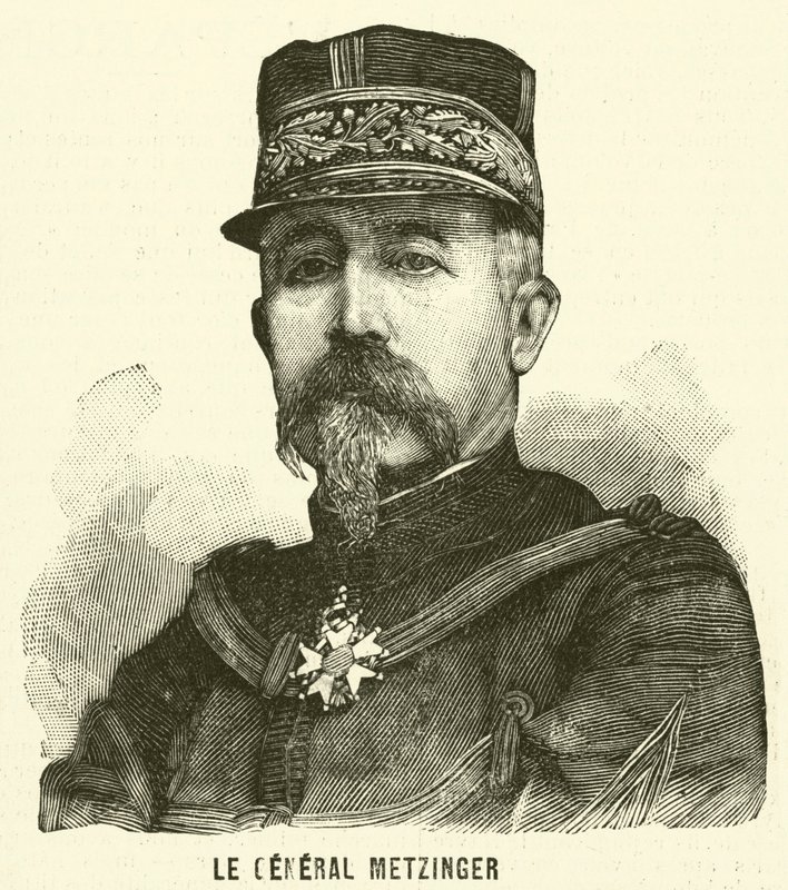 Général Léon Frédéric Hubert Metzinger, soldat français - French School