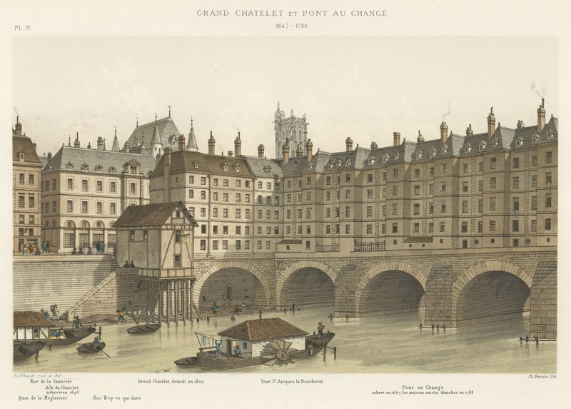 Grand Châtelet et Pont au Change, 1647-1788 - French School