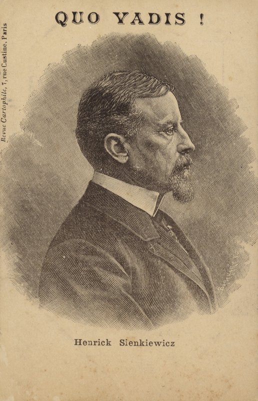 Henryk Sienkiewicz (1846-1916), journaliste et romancier polonais (lithographie) - French School