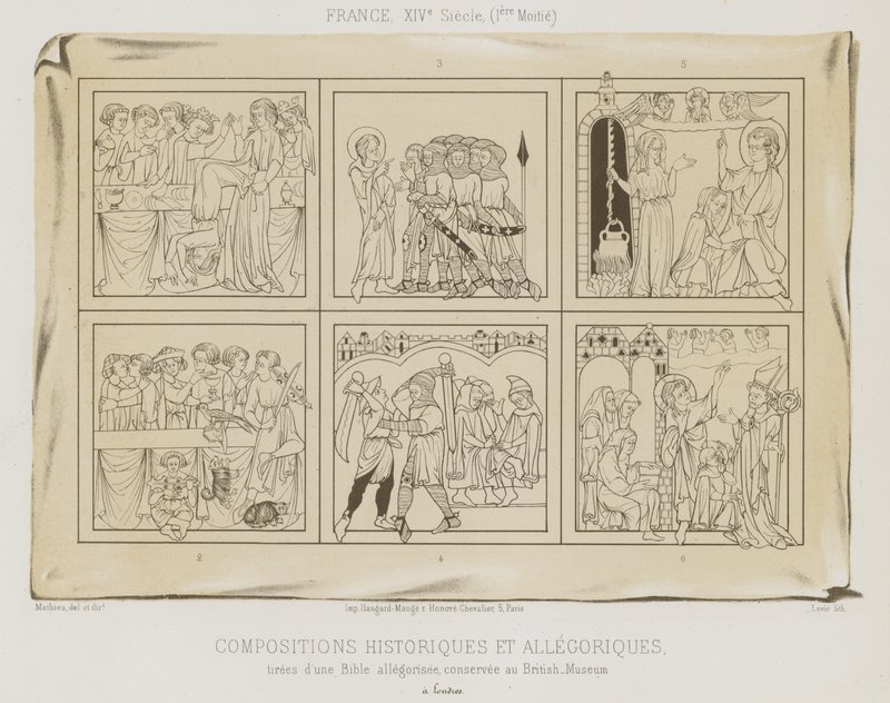 Compositions historiques et allégoriques - French School