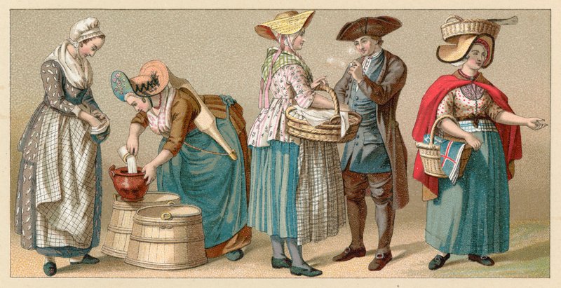 Costume hollandais - French School