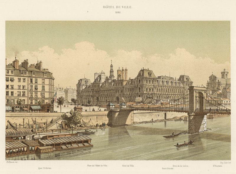 Hôtel de Ville, 1842 - French School
