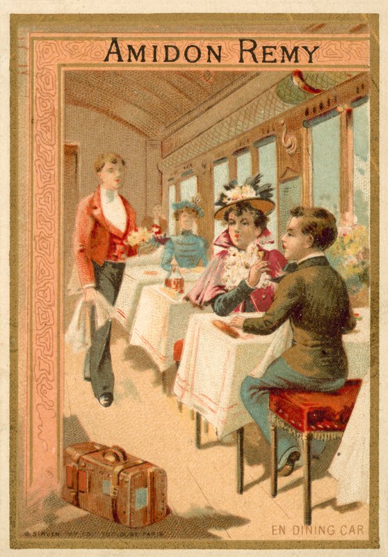 Dans le wagon-restaurant - French School