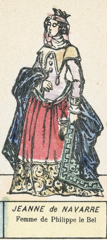 Jeanne de Navarre, Femme de Philippe le Bel - French School