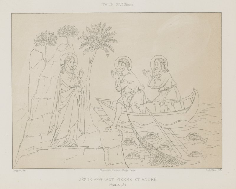 Jésus appelant Pierre et André - French School