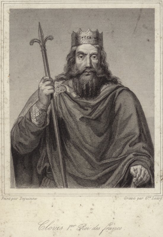 Roi Clovis I des Francs - French School