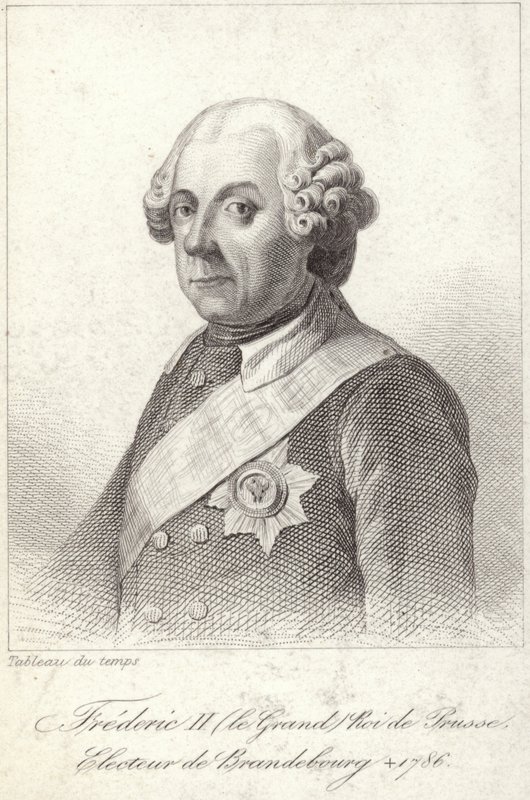 Roi Frédéric II de Prusse - French School