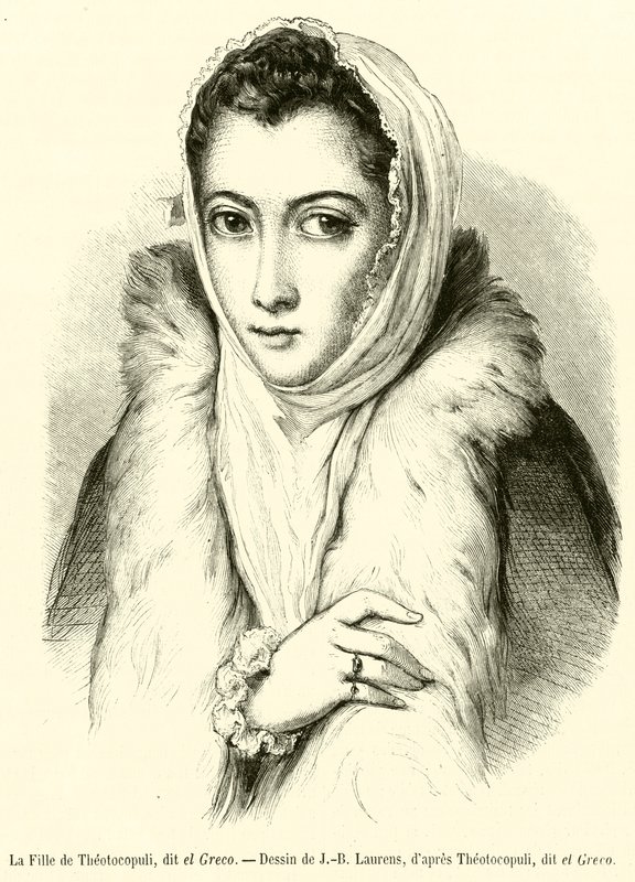 La Fille de Theotocopuli, dit el Greco - French School