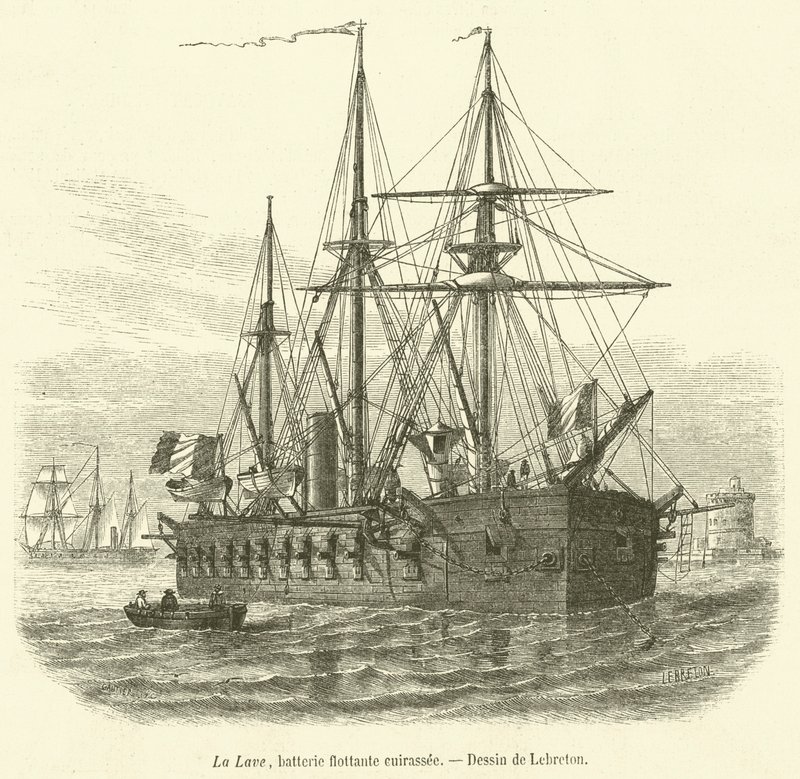 La Lave, batterie flottante cuirassée - French School