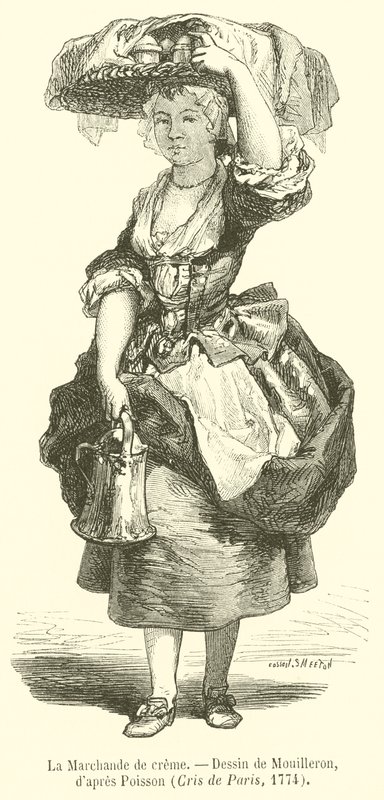 La marchande de crème - French School