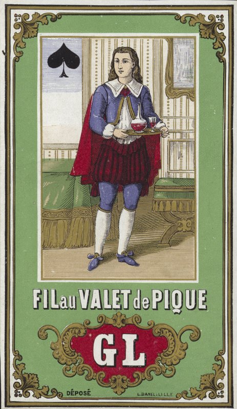 Étiquette pour fil de valet de pique - French School