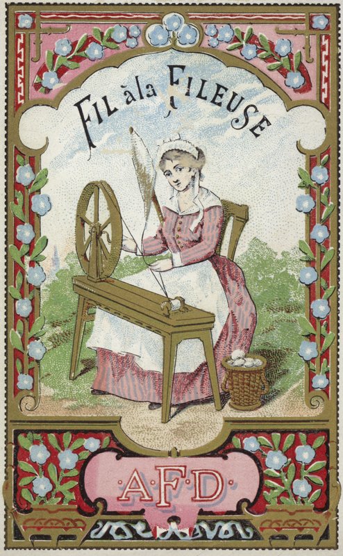 Étiquette pour fil de la fileuse - French School